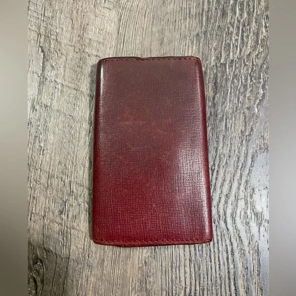 小物 Cartier Key Case Burgundy Leather New CARTIER Burgundy Leather Key Holder Key & Card Holders